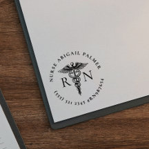 Sello de goma personalizado para enfermeras con sí