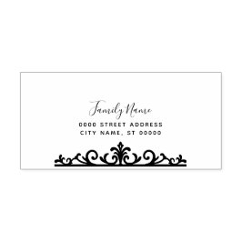 Automático Sello de goma simple con autotinta