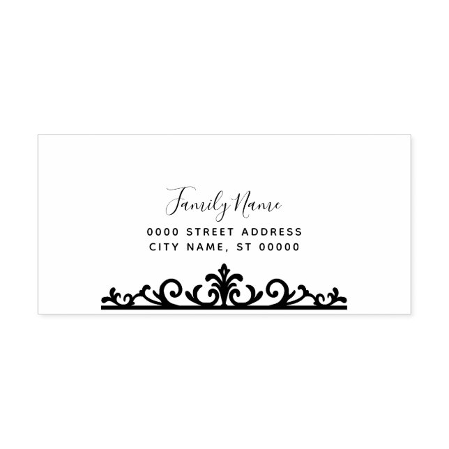 Automático Sello de goma simple con autotinta (Diseño)