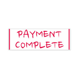 Automático Sello de goma sin formato "PAYMENT COMPLETE"