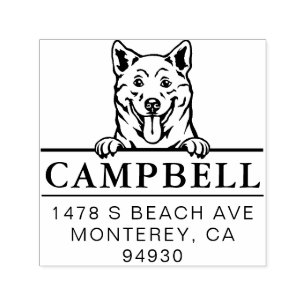 Automático Sello de la dirección del perro del Personalizado 