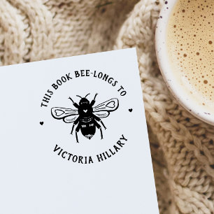 Automático Sello de libro Bee Pun