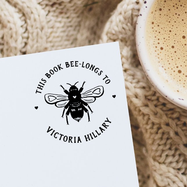 Automático Sello de libro de abeja divertida (Subido por el creador)