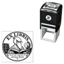 Sello de libro de biblioteca Ex Libris personaliza