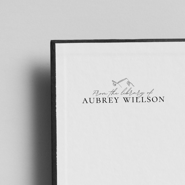 Automático Sello de libro de nombre personalizado de bibliote (Subido por el creador)