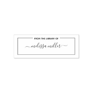 Automático Sello de libro personalizado de la biblioteca de n