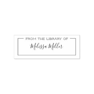Automático Sello de libro personalizado de la biblioteca de n