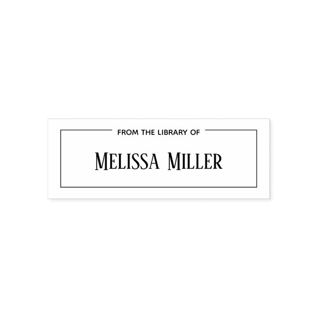 Automático Sello de libro personalizado de la biblioteca de n (Diseño)