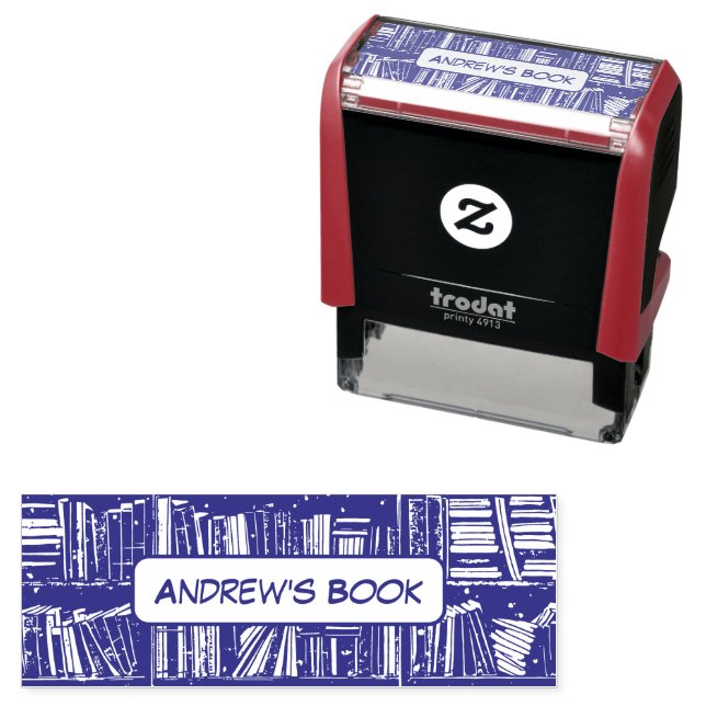 Automático Sello de manga con nombre personalizado de bibliot (In Situ)