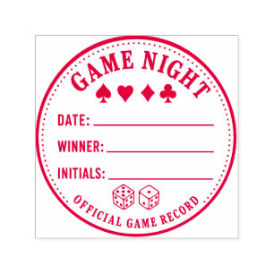 Automático Sello de Marcador de Noche de Juegos Ronda con Ent
