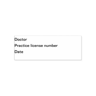 Automático Sello de médico/profesional médico
