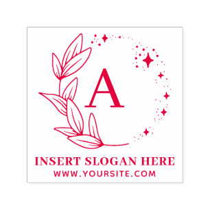 Automático Sello de monograma de empresa personalizado autoen