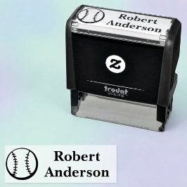 Automático Sello de nombre de pelota de béisbol