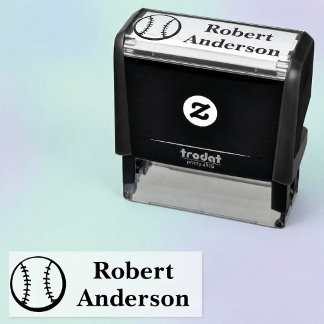 Automático Sello de nombre de pelota de béisbol