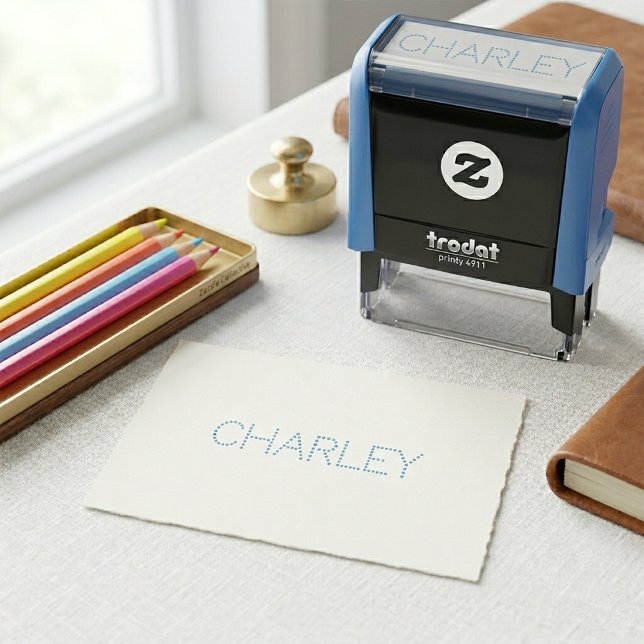 Automático Sello de nombre para niños, rastreable nombre (Tracing Name Stamp for Children)