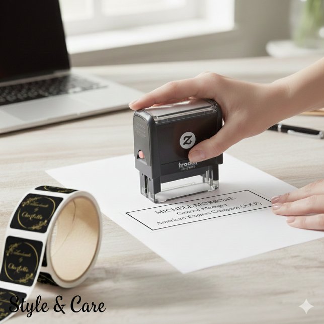 Automático Sello de Office personalizado: autoensamblado (Personalized Office Stamp – Self-Assembled)