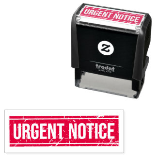 Automático Sello de oficina de notificación urgente