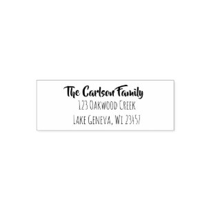 Automático Sello de personalizado, añada su nombre y direcció