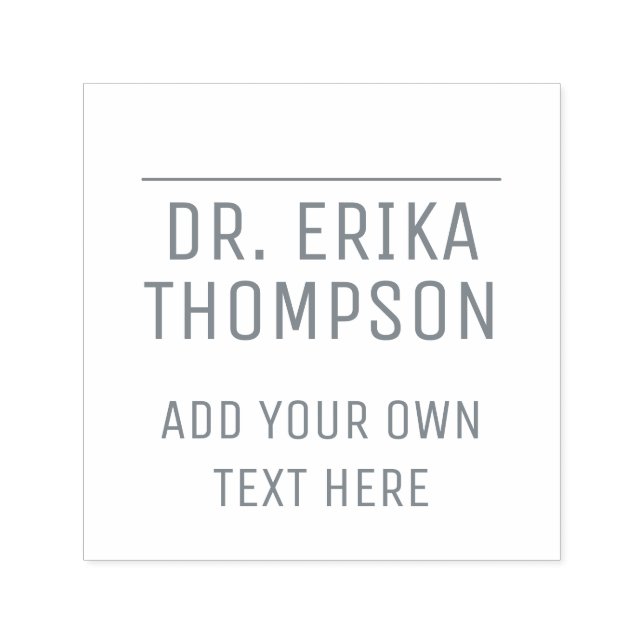 Automático sello de profesión (dr) con tinta propia para añad (Diseño)