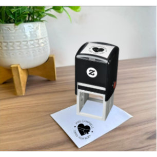 Automático Sello de profesor de forma de amor personalizado
