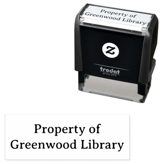 Automático Sello de Propiedad de Biblioteca de Tinta Automáti (In Situ)