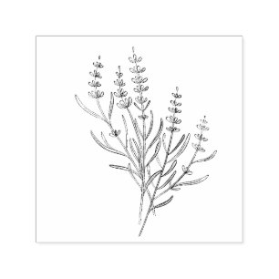 Automático Sello de ramitas de lavanda