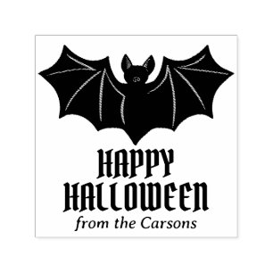 Automático Sello de regalo de personalizado Bat Happy Hallowe