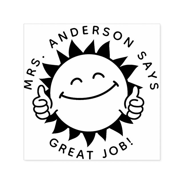 Automático Sello de regalo de profesor personalizado de vuelt (Diseño)