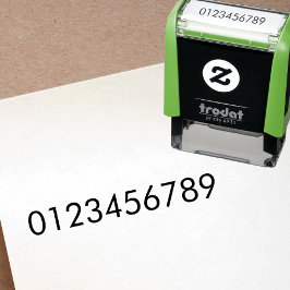 Automático Sello de Texto de Número de Una Línea Personalizad