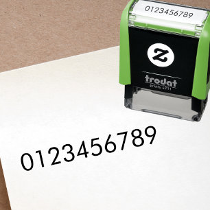 Automático Sello de Texto de Número de Una Línea Personalizad