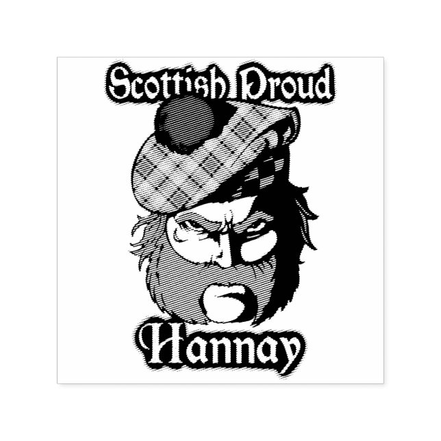 Automático Sello de timbre Hannay del clan Highlander de Esco (Diseño)