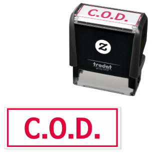 Automático Sello de tinta automática C.O.D. Pago Contra Reemb