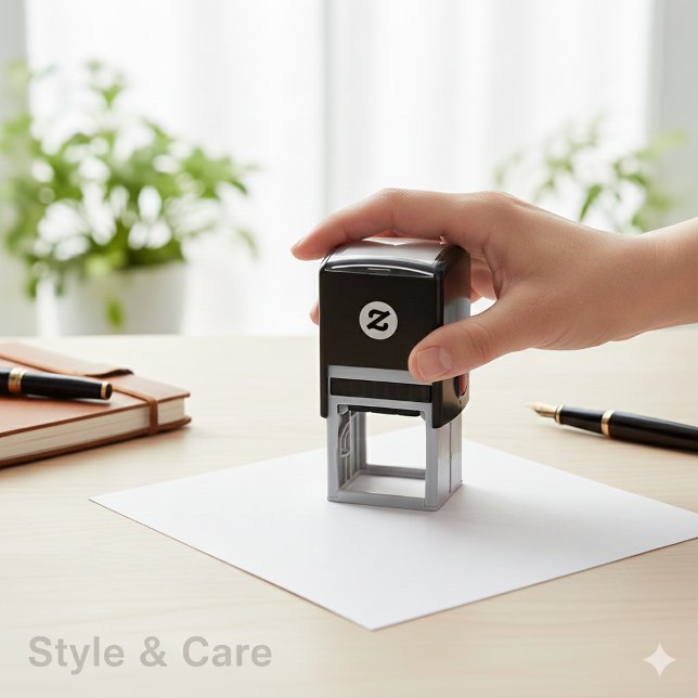 Automático Sello de tinta automática personalizado 1,5 x 1,5  (Custom 1.5 x 1.5 Self Inking Stamp for Your Design)