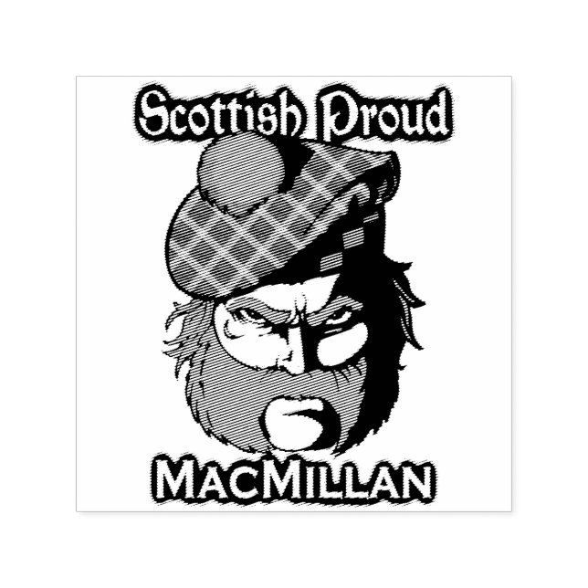 Automático Sello de tinta MacMillan del clan Highlander de Es (Diseño)