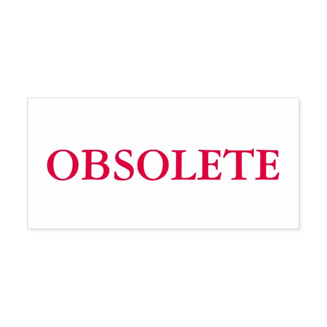Automático Sello de Tinta Obsoleto Rojo (Diseño)