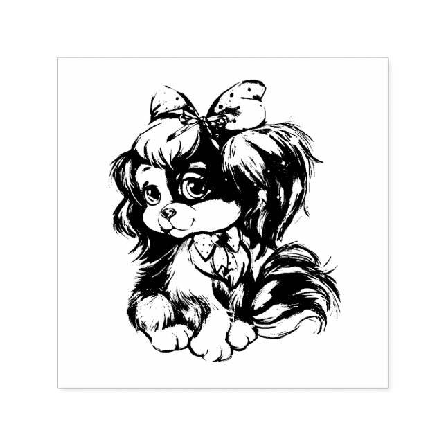 Automático Sello de tinta para cachorros (Diseño)