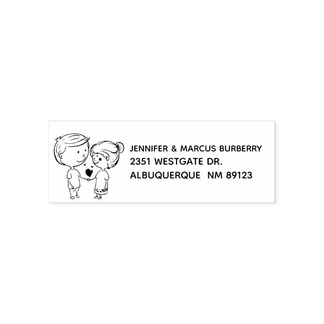 Automático Sello de Tinta para Dirección de Devolución de Par (Diseño)