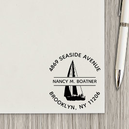 Automático Sello de tinta para dirección de devolución de vel