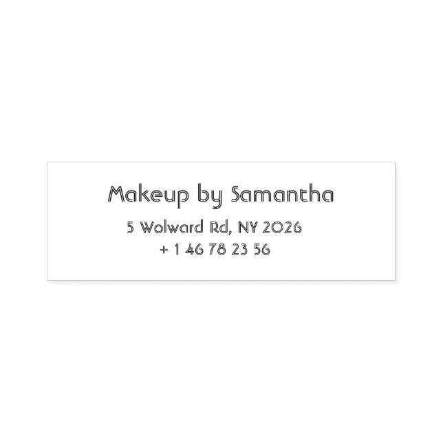 Automático Sello de tinta para negocio de maquillaje (Diseño)