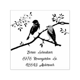 Automático Sello de tinta personalizado Bluebirds