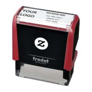 Automático Sello de tinta personalizado con nombre y direcció