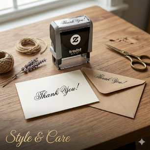 Automático Sello de tinta personalizado de agradecimiento