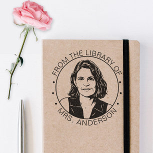 Automático Sello de tinta personalizado para biblioteca de fo