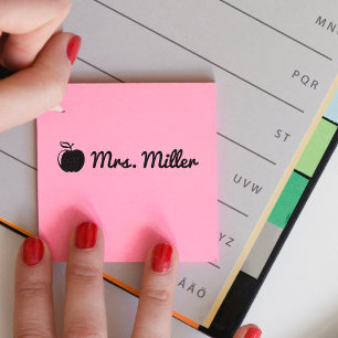 Automático Sello de tinta personalizado para maestro con nomb