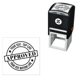 Automático Sello de Tinta Personalizado Sello de Aprobación P