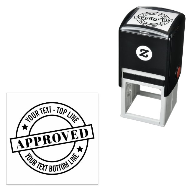 Automático Sello de Tinta Personalizado Sello de Aprobación P (In Situ)