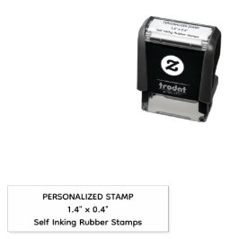 Automático Sello de tinta profesional personalizado 1,4" x 0,