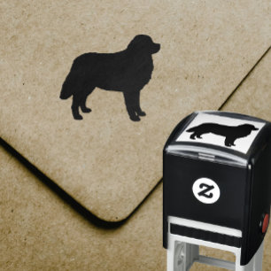 Automático Sello de tinta propia Bernese Mountain Dog Silhoue