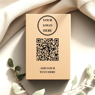 Automático Sello de tinta propia con código QR y logotipo per
