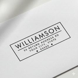 Automático Sello de tinta propia con dirección de devolución 